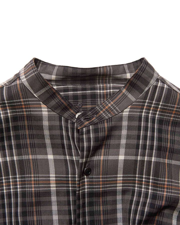 WASHBLE WOOL BAND COLLAR SHIRT,A, medium image number 2