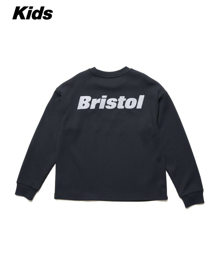 TECH WAFFLE L/S LOUNGE TOP,BLACK, medium image number 1