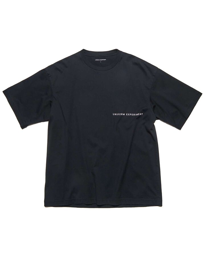 STENCIL LOGO TEE,BLACK, medium