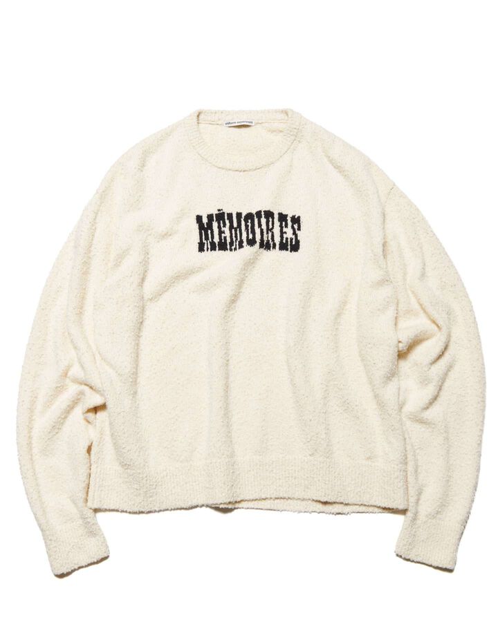 ASGER JORN: MEMOIRES JACQUARD KNIT,OFF WHITE, medium