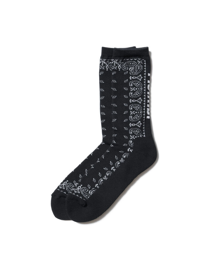 BANDANA SOCKS,BLACK, medium