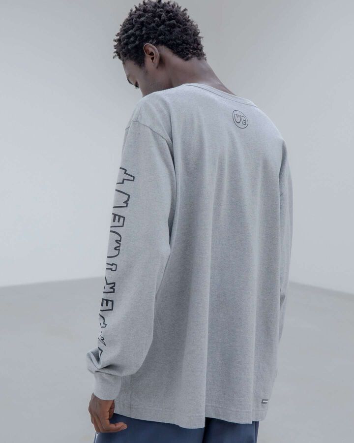 AUTHENTIC L/S WIDE TEE,GRAY, medium image number 3