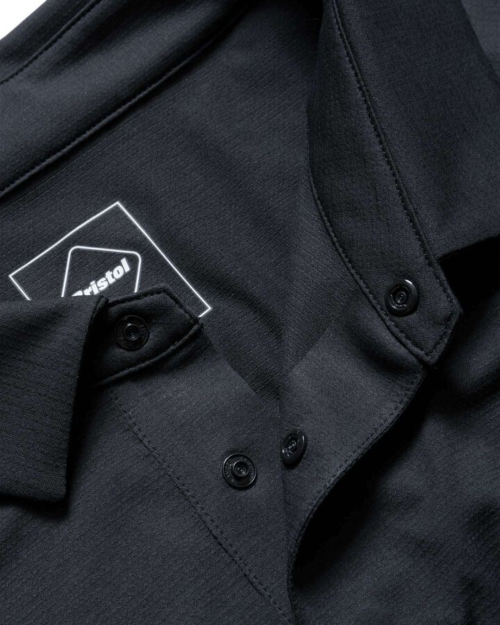 S/S TECH POLO,BLACK, medium image number 3