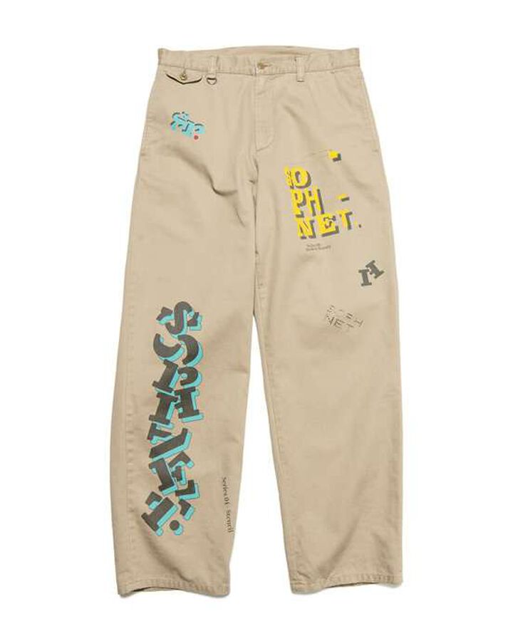 SIMON TAYLOR: LOGO CHINO PANTS
