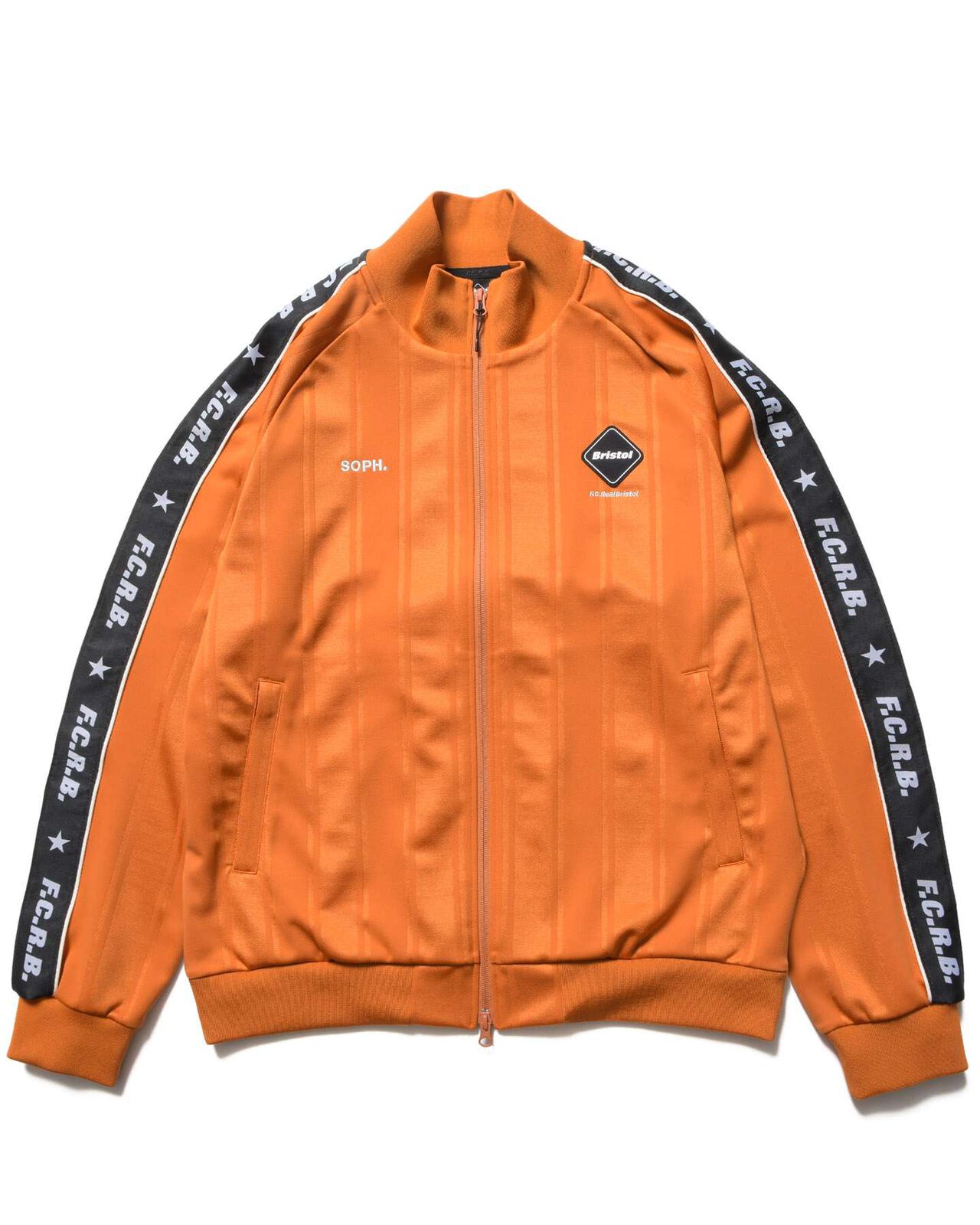 SHADOW WEAVE STRIPE JACKET,ORANGE, large image number 0