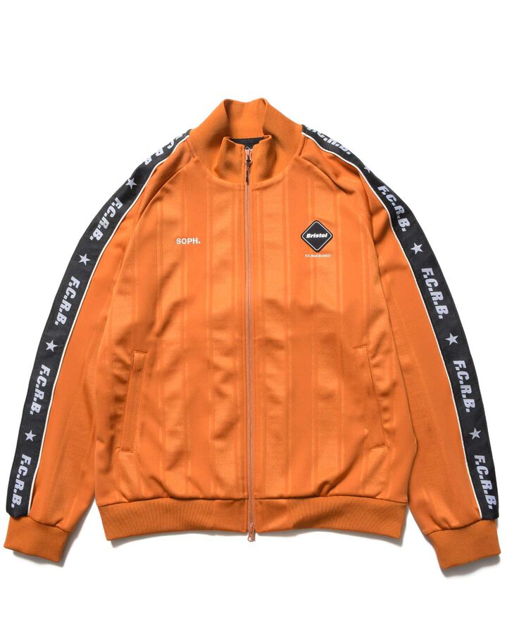 SHADOW WEAVE STRIPE JACKET,ORANGE, medium