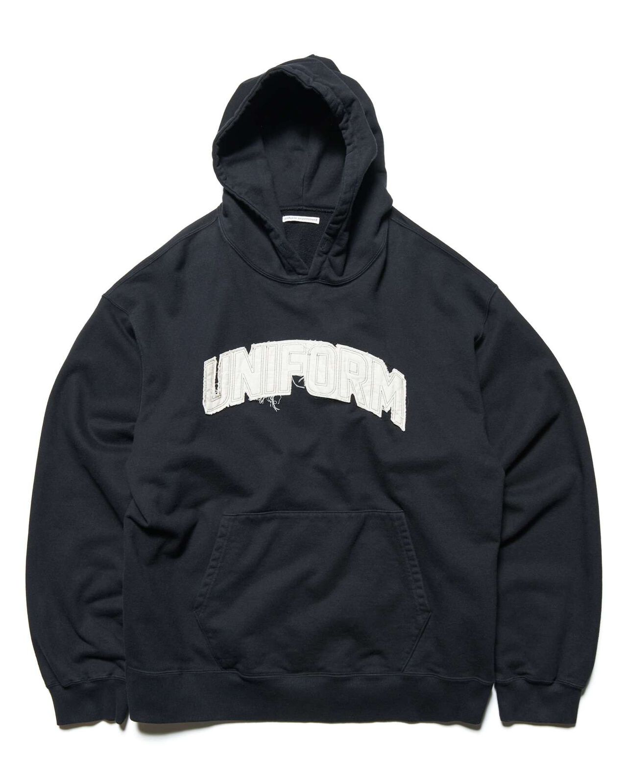 CUT-OUT LOGO SWEAT HOODIE,BLACK, large image number 0