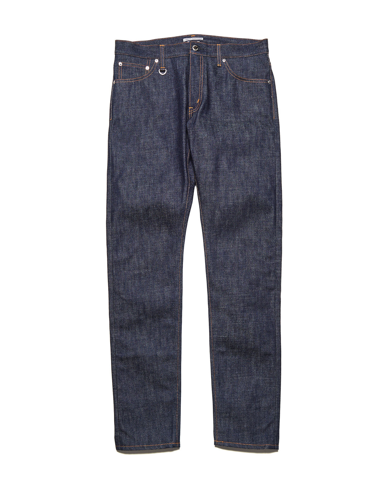 RIGID DENIM TAPERED-FIT JEANS,INDIGO, large image number 0