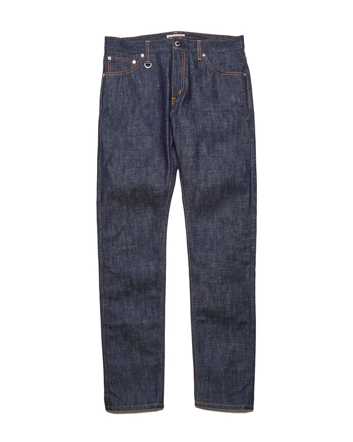RIGID DENIM TAPERED-FIT JEANS,INDIGO, medium