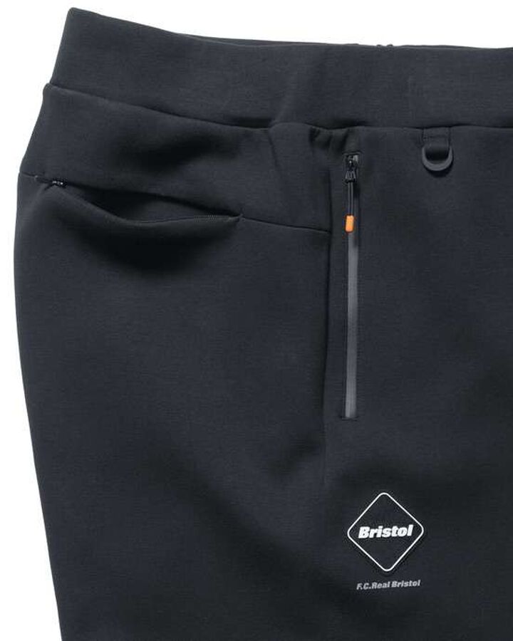 TECH SWEAT TEAM FLAT HEM BAGGY PANTS,BLACK, medium image number 2