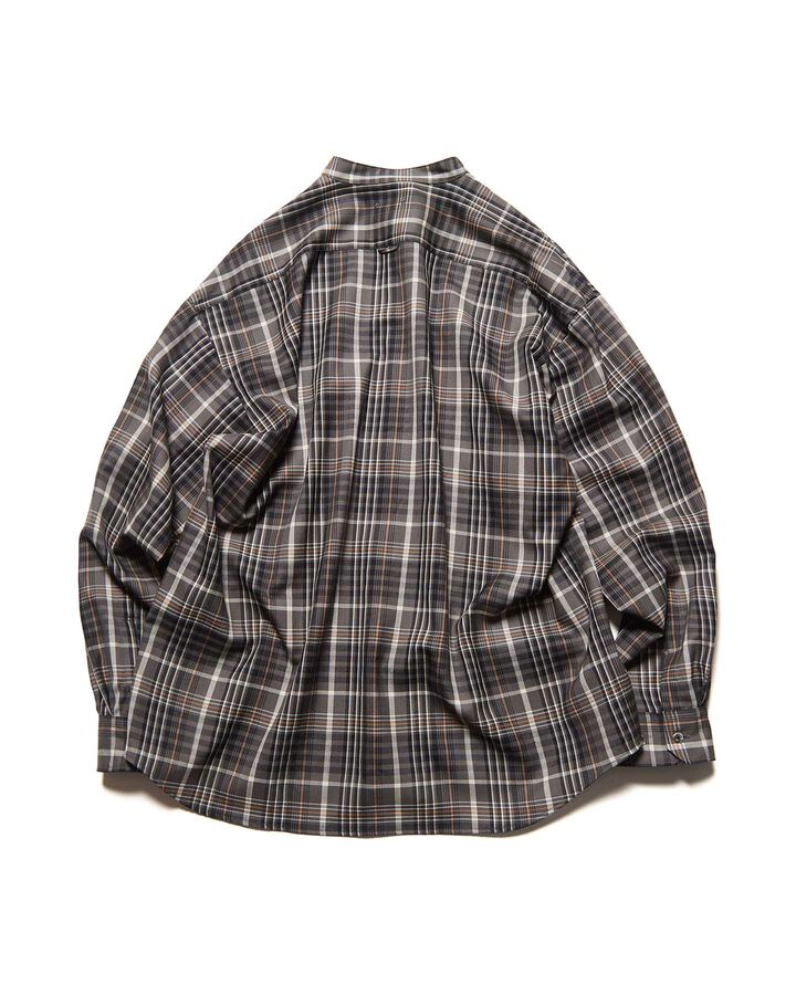 WASHBLE WOOL BAND COLLAR SHIRT,A, medium image number 1