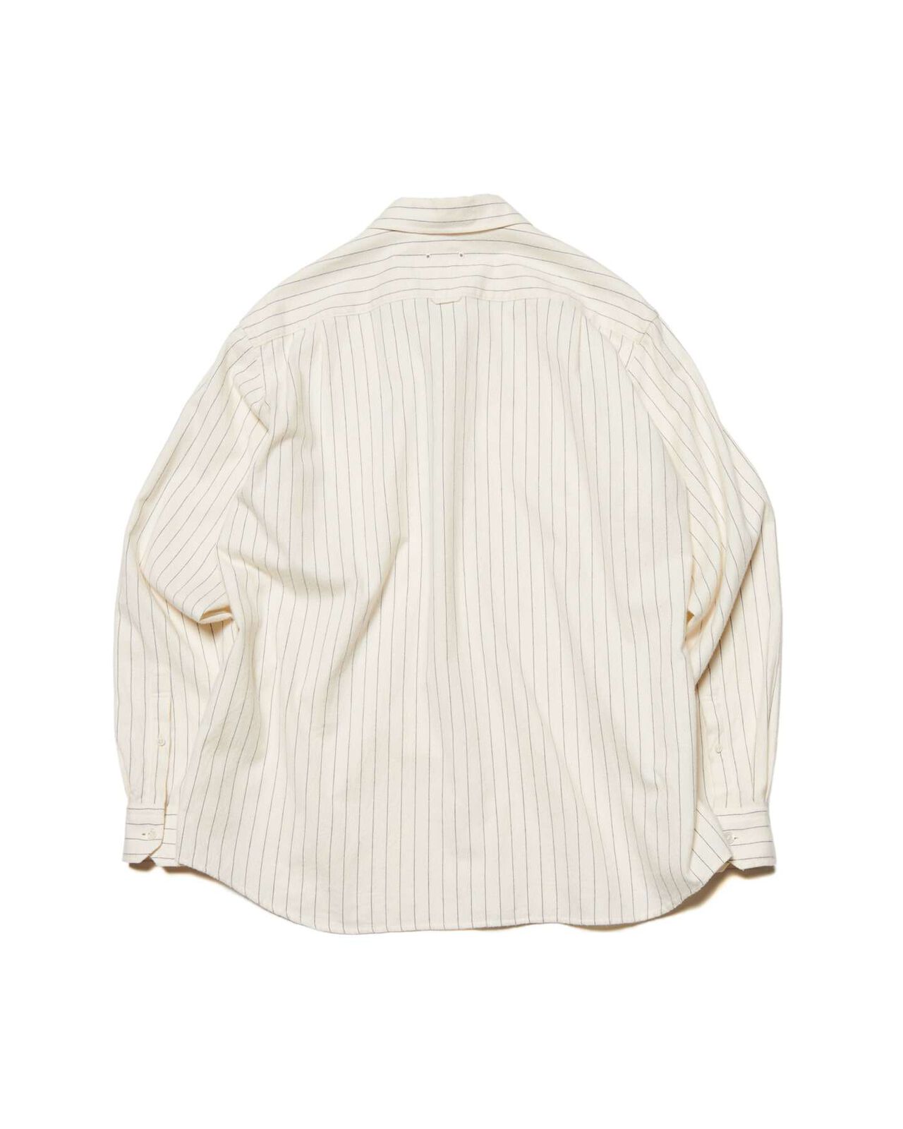 COTTON FLANNEL RELAX-FIT SHIRT,OFF WHITE, large image number 1