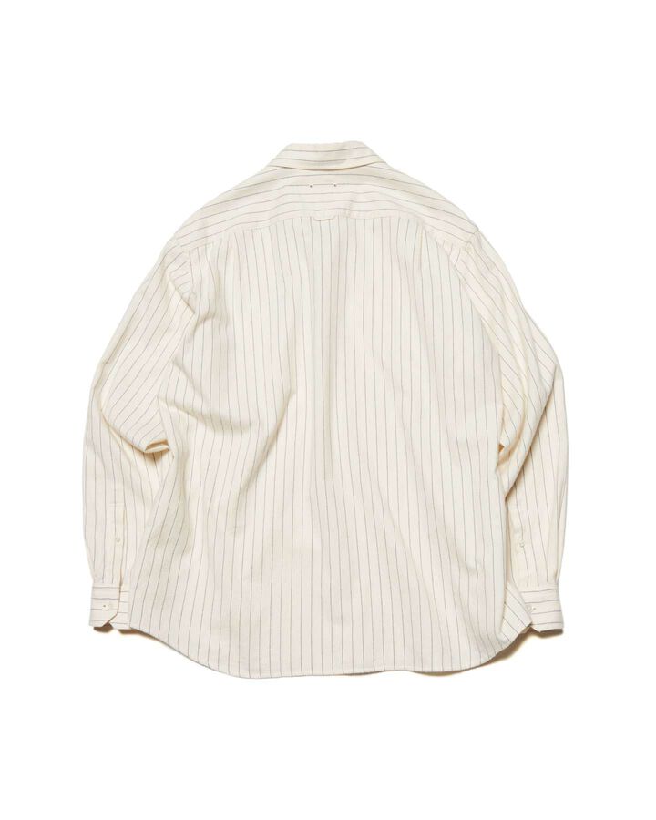 COTTON FLANNEL RELAX-FIT SHIRT,OFF WHITE, medium image number 1
