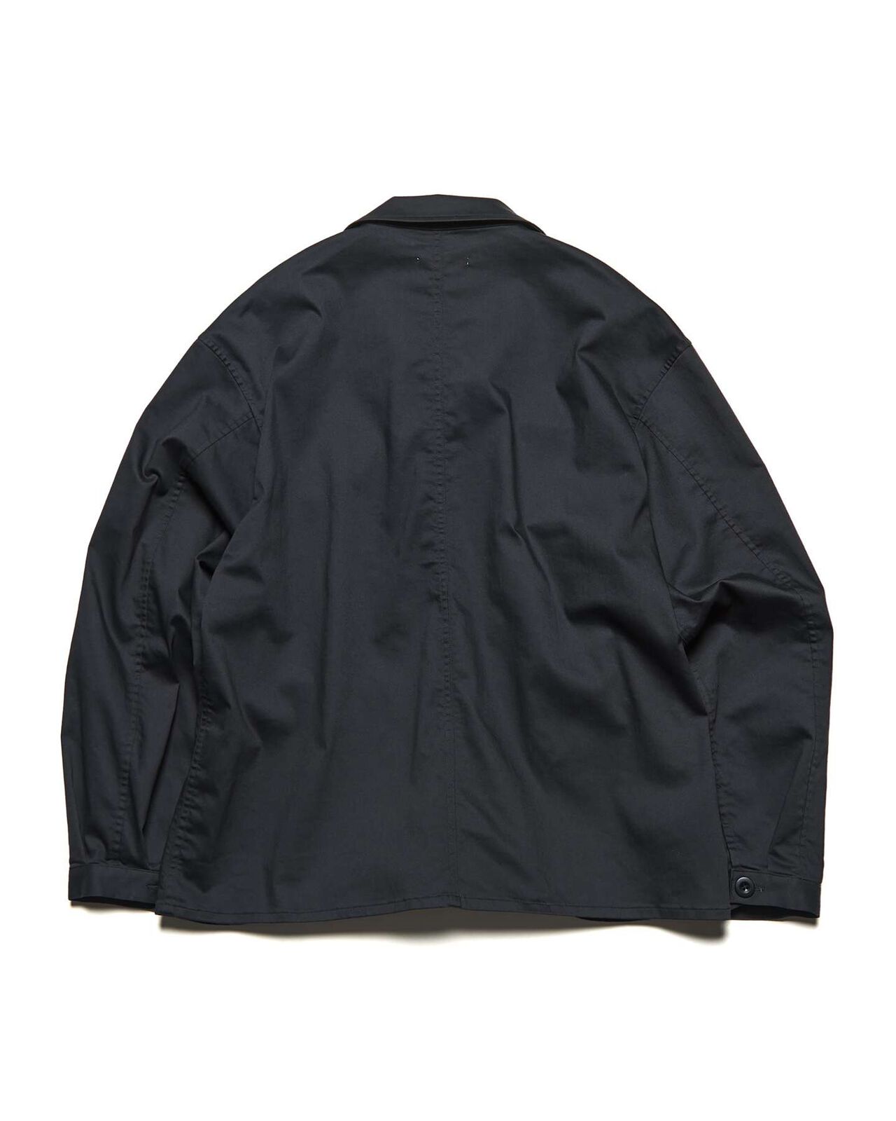 STRETCH TWILL FATIGUE SHIRT,BLACK, large image number 1
