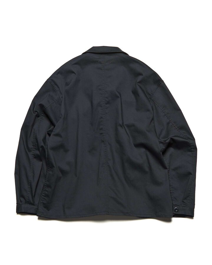 STRETCH TWILL FATIGUE SHIRT,BLACK, medium image number 1