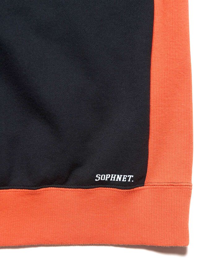 SIDE POCKET S/S CREWNECK SWEAT,BLACK, medium image number 3