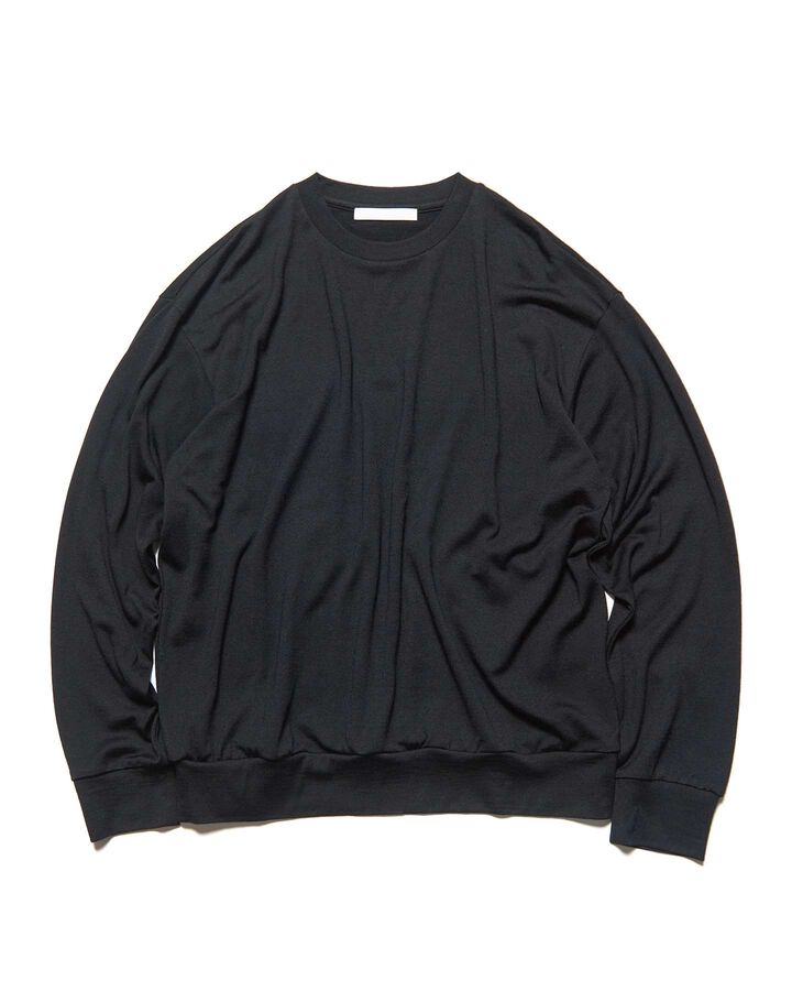 STAR STITCHED WASHABLE SWEATER,BLACK, medium