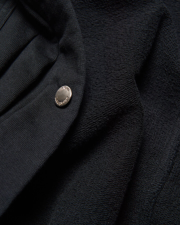 SWEAT TRUCKER JACKET,BLACK, medium image number 4