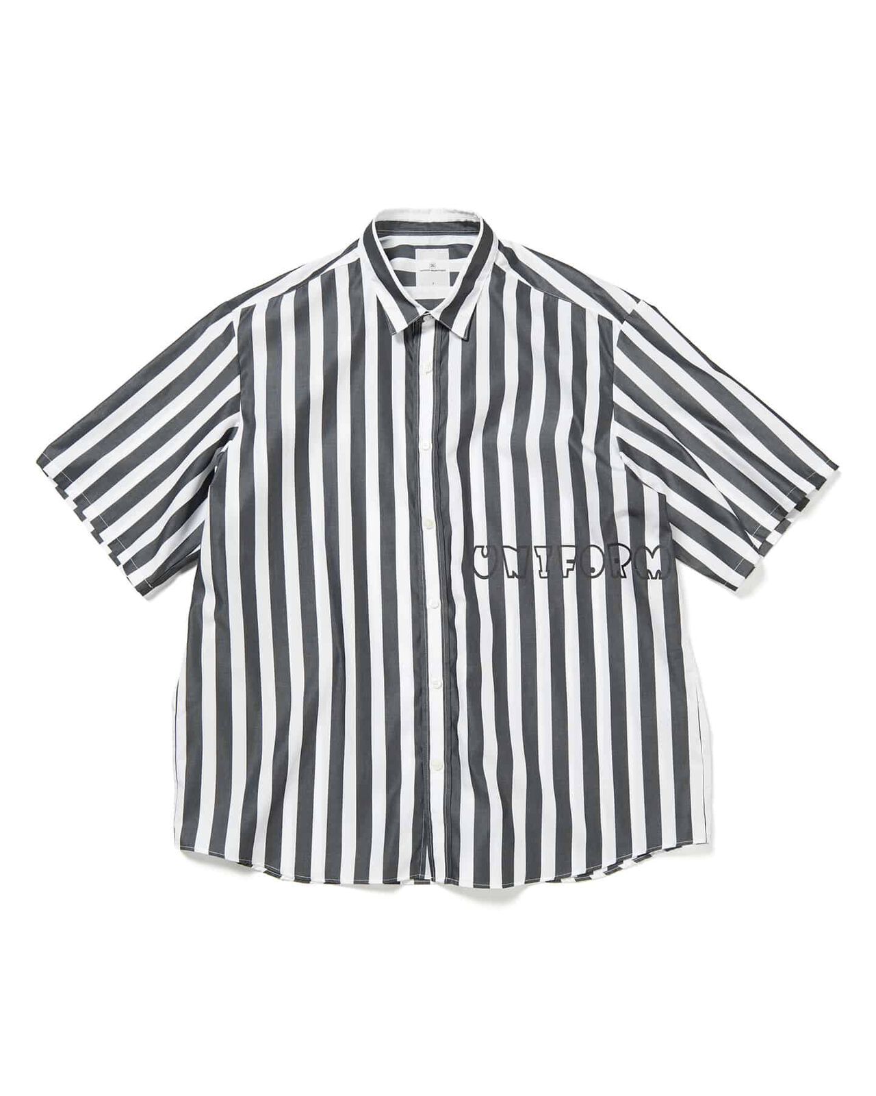 BOLD STRIPE S/S SHIRT,BLACK, large image number 0