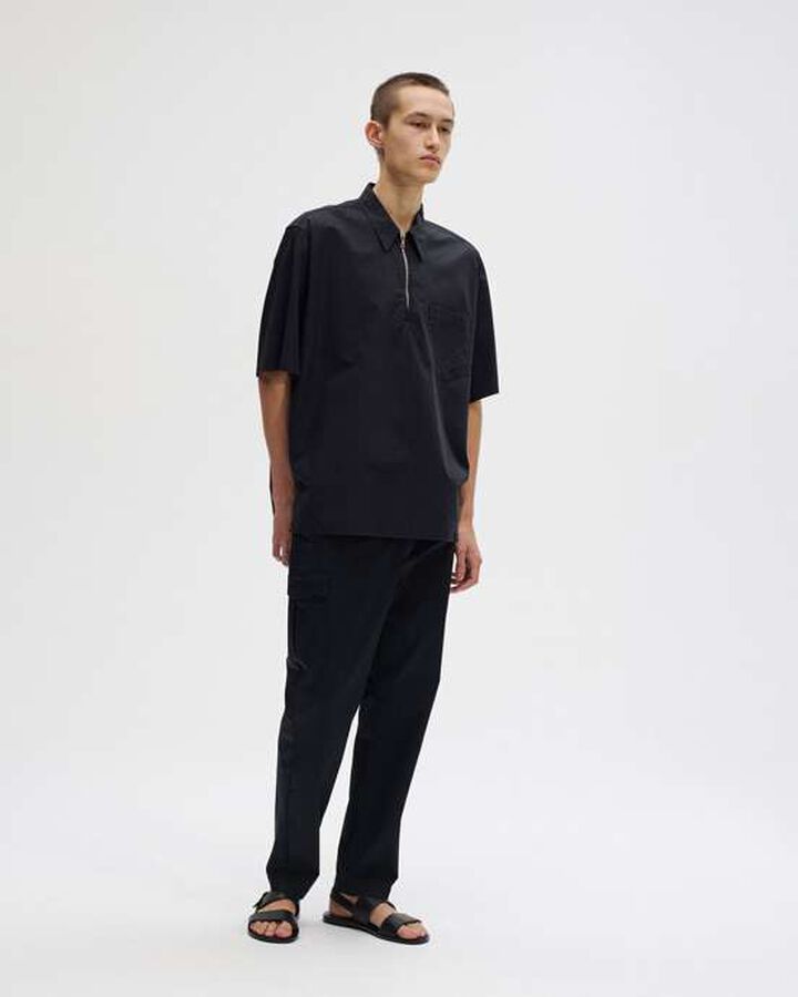 SLIM FIT CARGO SLACKS,BLACK, medium image number 4