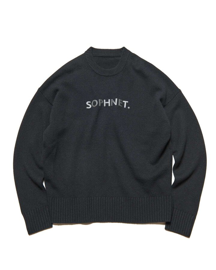 LOGO PATCH KNIT,BLACK, medium