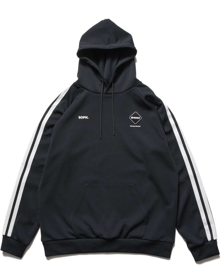 TRAINING TRACK PULLOVER HOODIE,BLACK, medium