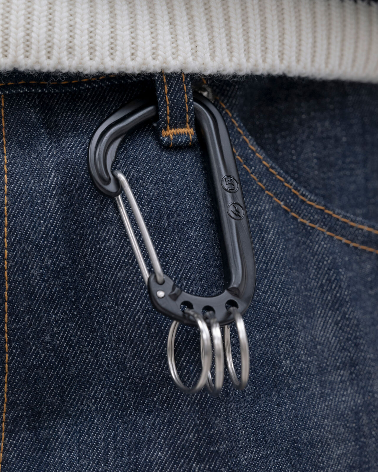ALMINIUM CARABINER,BLUE, large image number 4