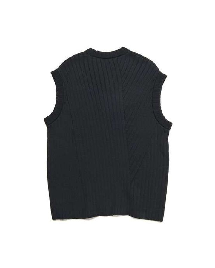 KNIT VEST,BLACK, medium image number 1