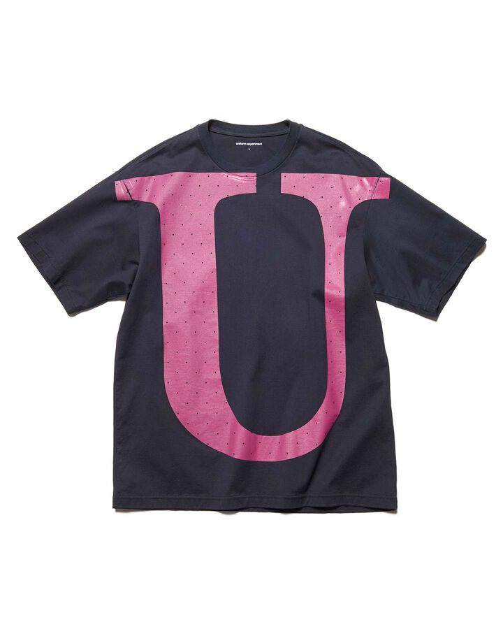 U LOGO TEE,NAVY, medium