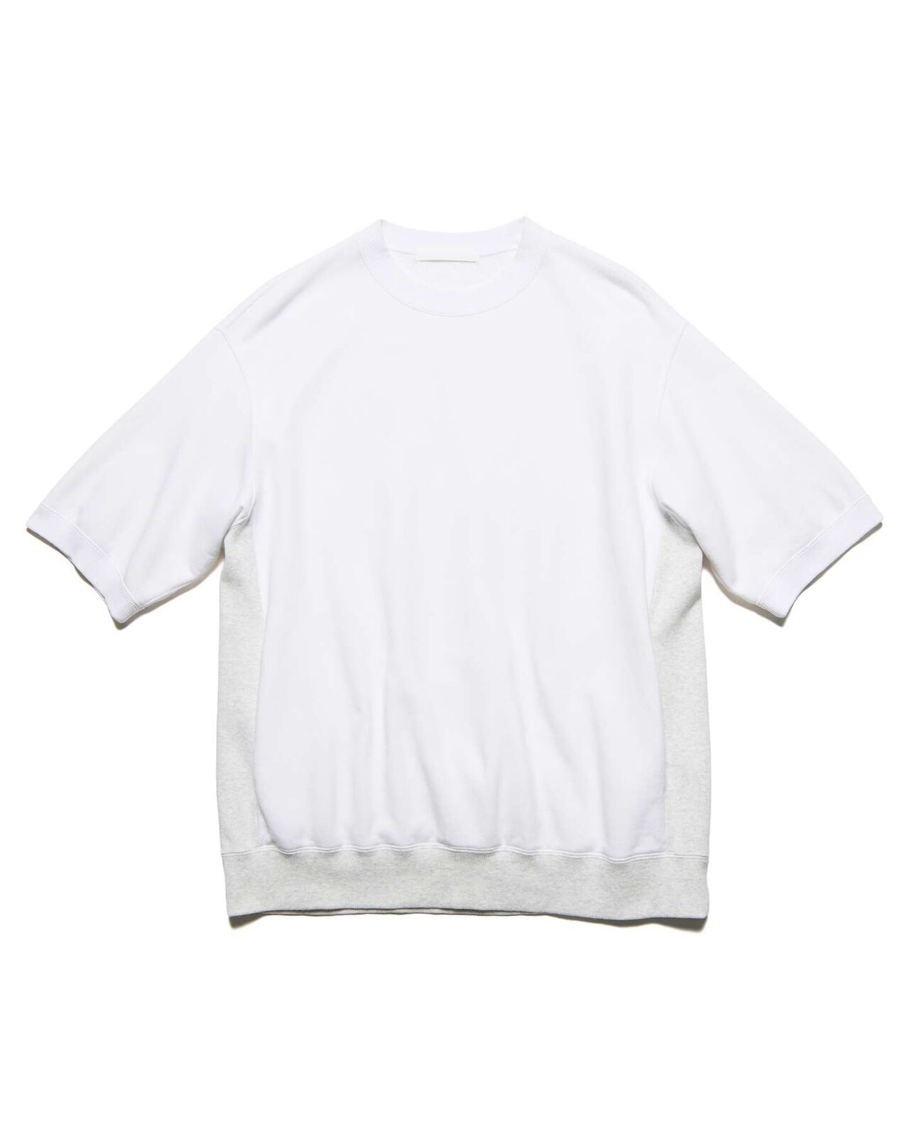 SIDE POCKET S/S CREWNECK SWEAT,WHITE, large image number 0
