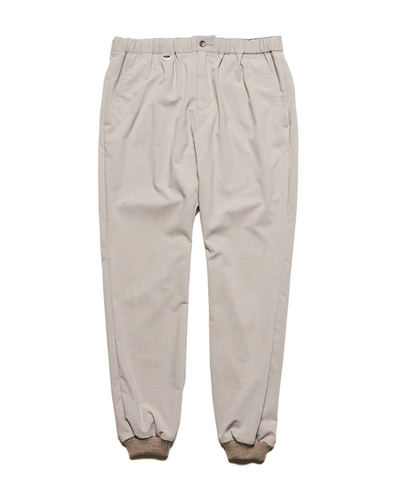 2WAY STRETCH SLIM-FIT RIBBED PANTS,GREIGE, large image number 0
