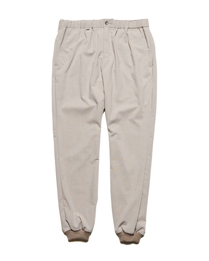 2WAY STRETCH SLIM-FIT RIBBED PANTS,GREIGE, medium image number 0