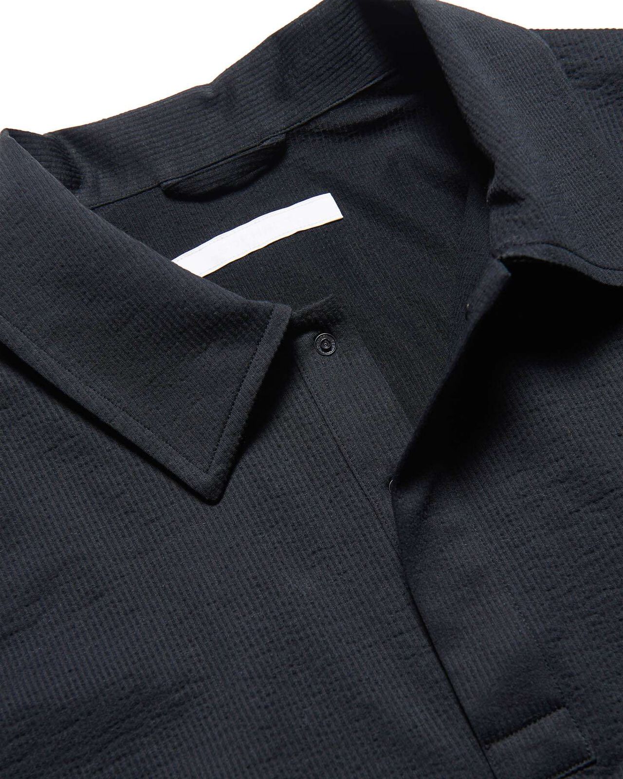 STRETCH SUCKER S/S POLO SHIRT,BLACK, large image number 2