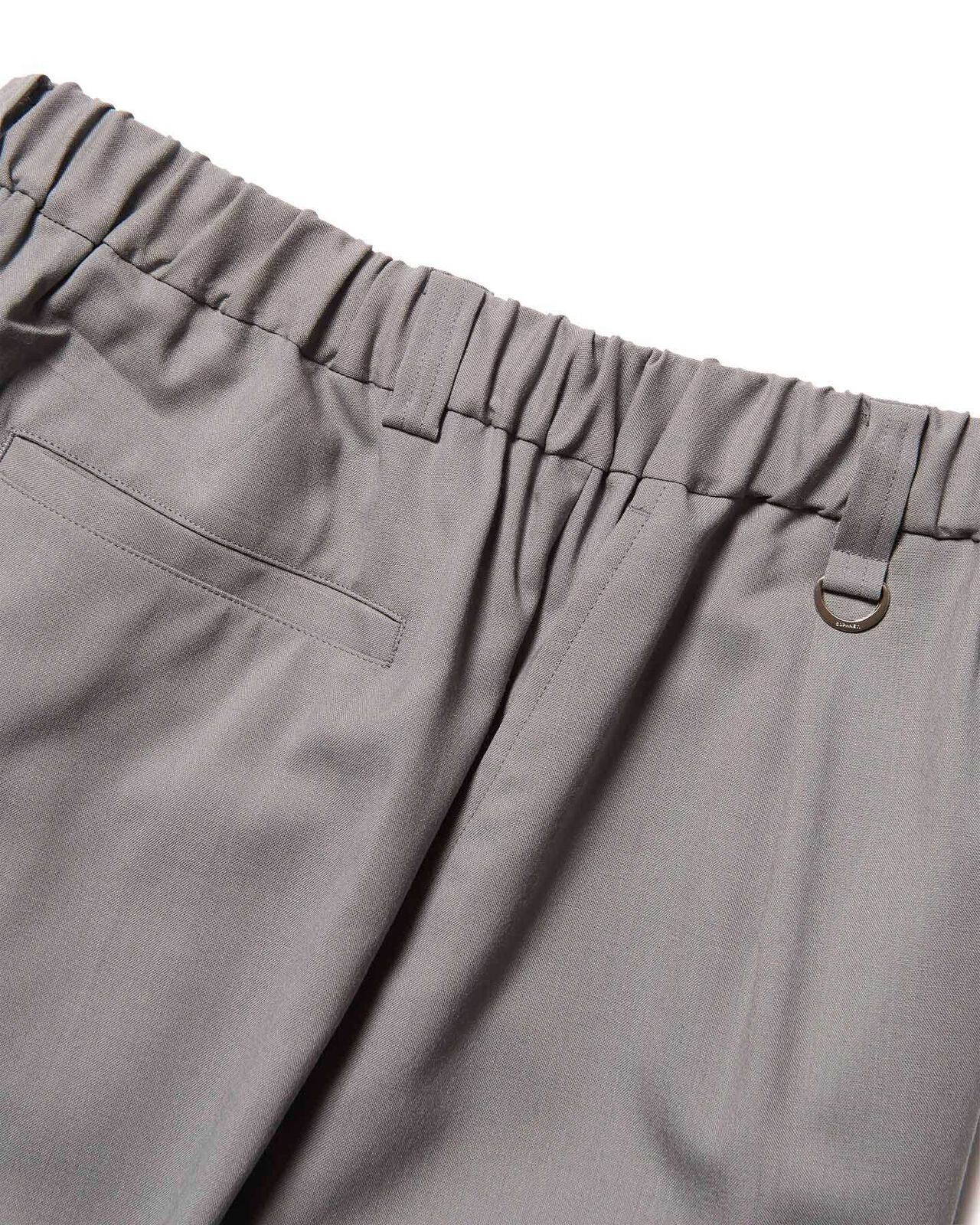 WASHBLE WOOL TAPERED BOLD PANTS,GREIGE, large image number 3
