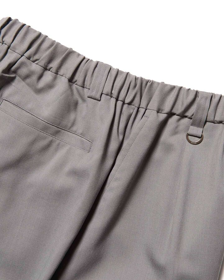 WASHBLE WOOL TAPERED BOLD PANTS,GREIGE, medium image number 3
