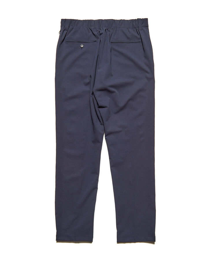 4WAY STRETCH SHIRRING SLIM-FIT SLACKS,NAVY, medium image number 2