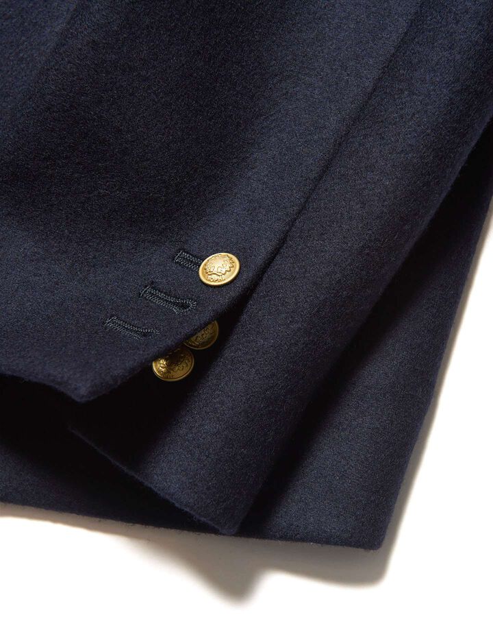 WOOL MELTON RELAX-FIT BLAZER,NAVY, medium image number 6