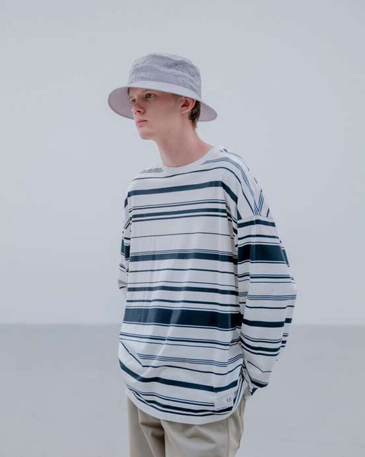 BORDER LOOSE L/S TEE,A, medium image number 4