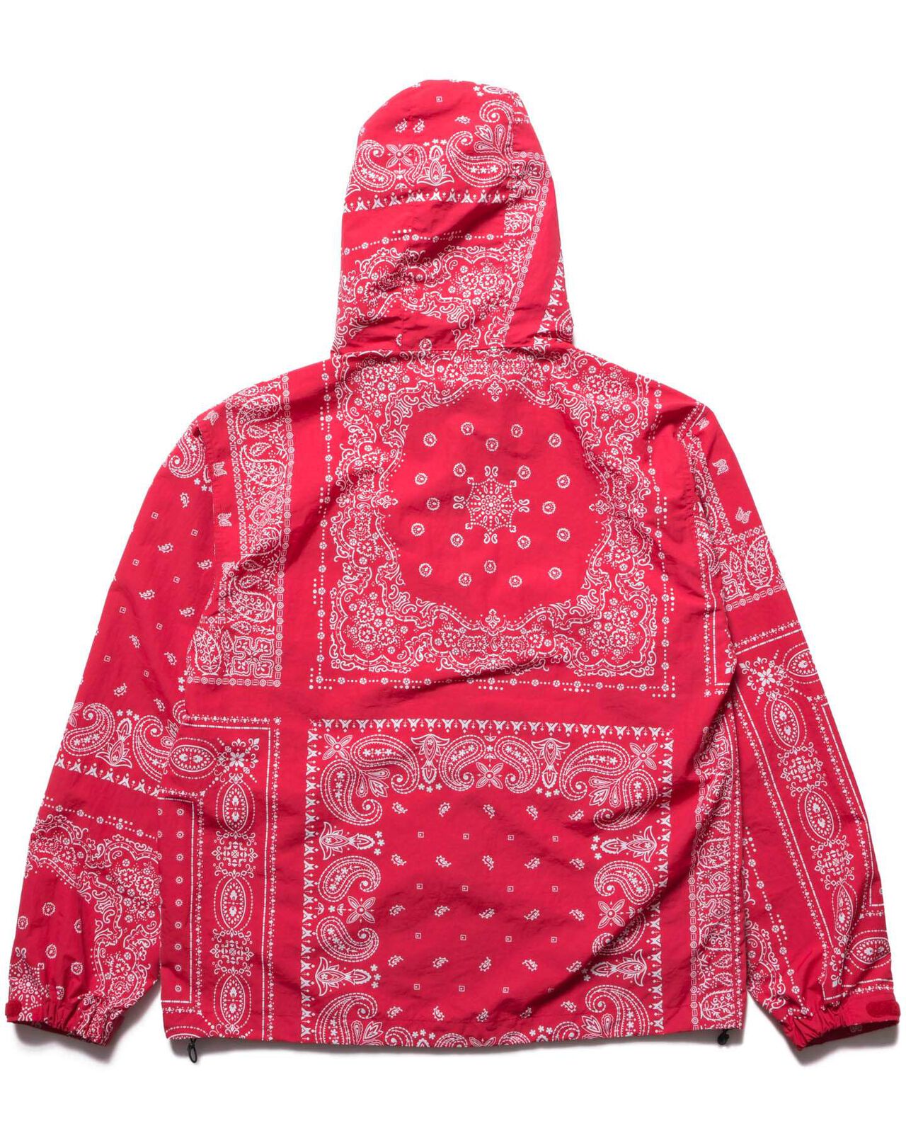 BANDANA NYLON HOODED BLOUSON,RED, large image number 1