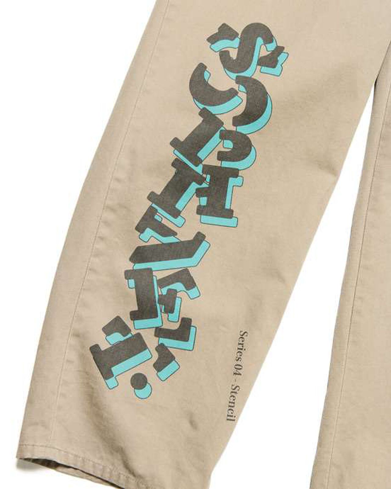 SIMON TAYLOR: LOGO CHINO PANTS,BEIGE, large image number 3