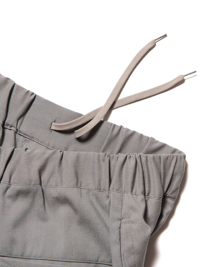 WASHBLE WOOL EASY SHORTS,GREIGE, medium image number 2