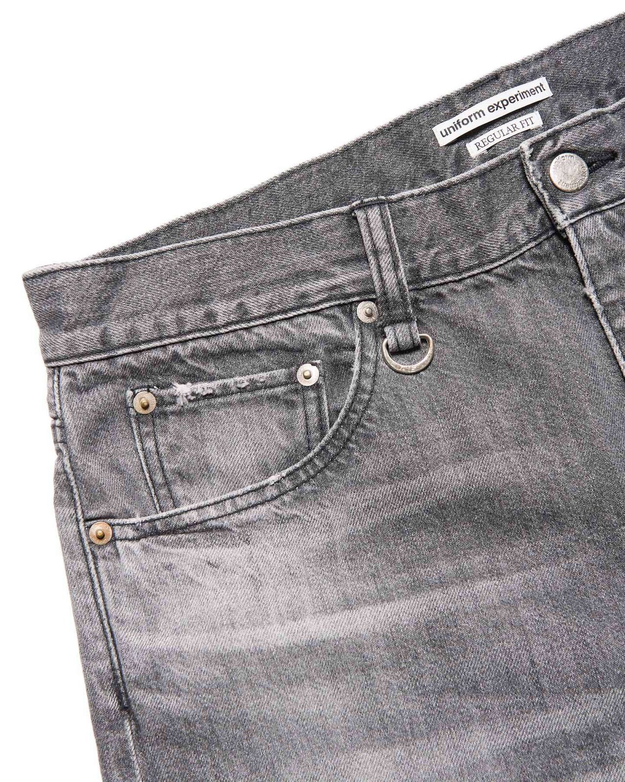 DAMAGED REGULAR-FIT JEANS,BLACK, large image number 2