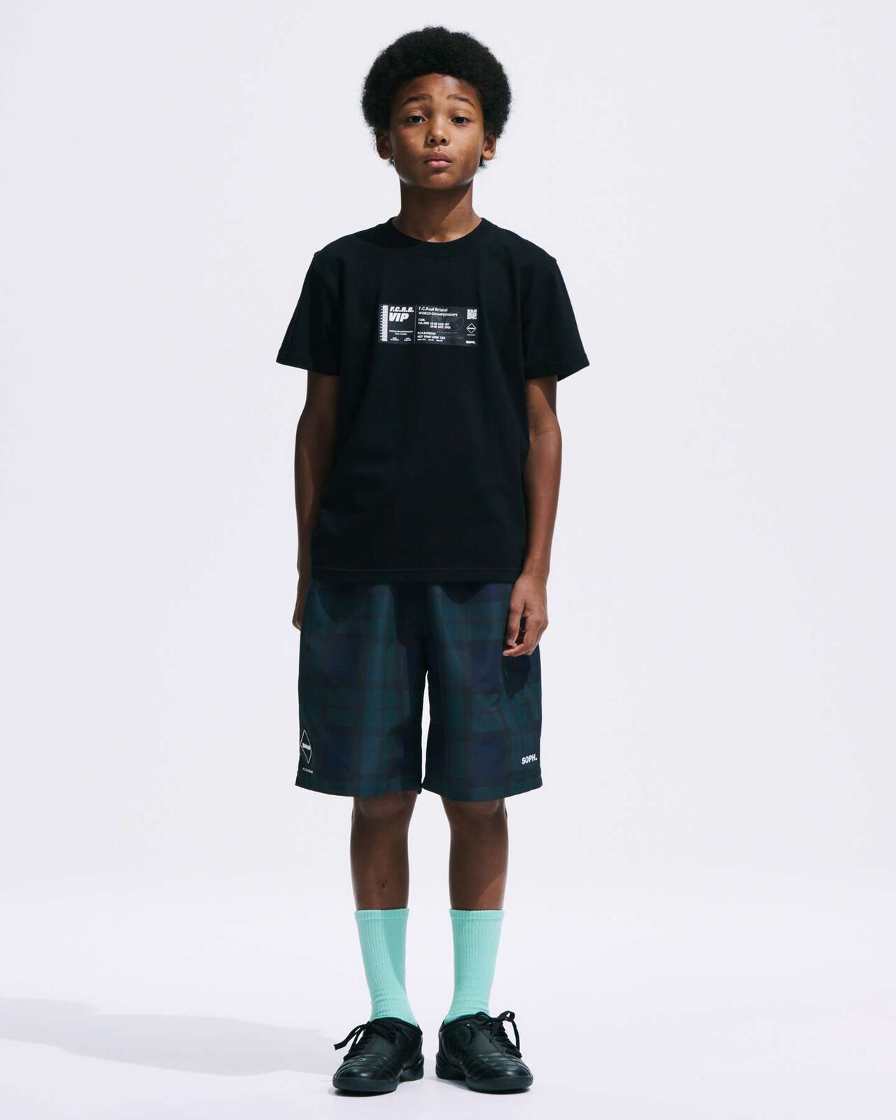 PLAID PRACTICE SHORTS,NAVY, large image number 4