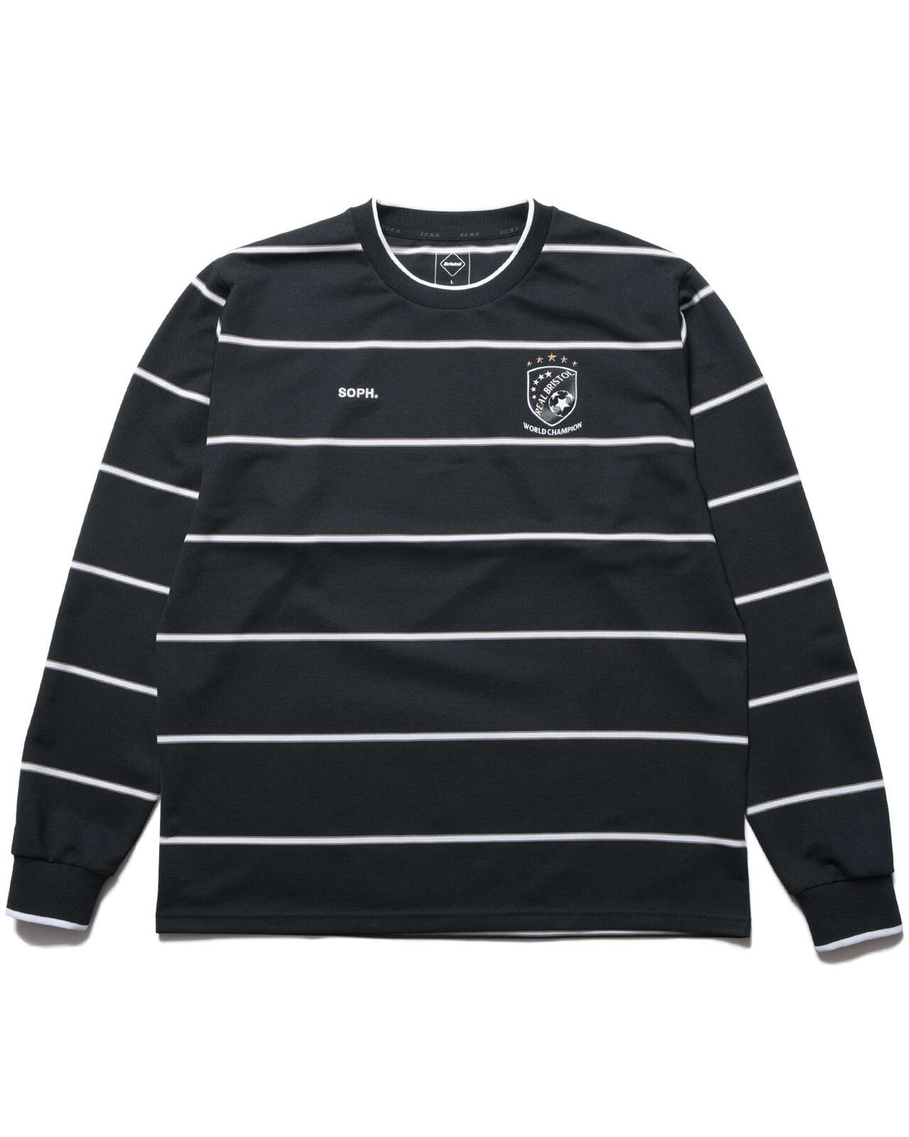 CHAMPIONS BORDER L/S GAME SHIRT,BLACK, large image number 0