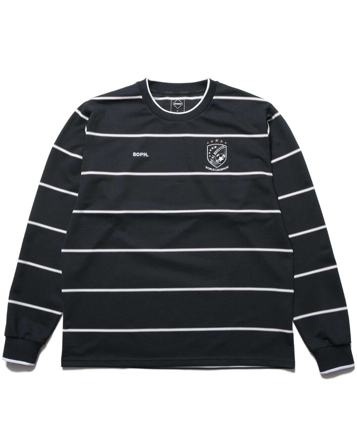 CHAMPIONS BORDER L/S GAME SHIRT,BLACK, medium