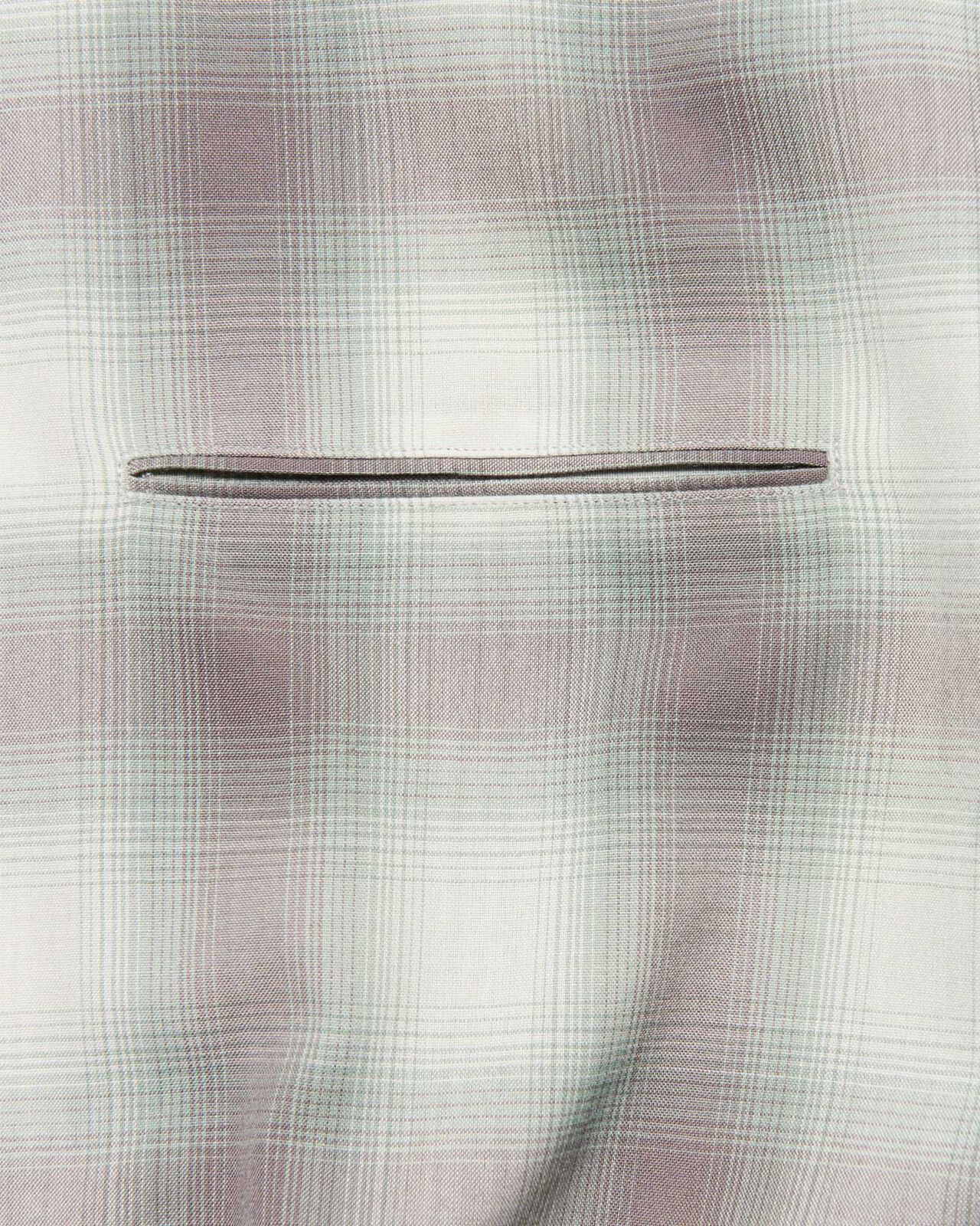 HIGH-TWIST OMBRE CHECK ZIP BLOUSON,GRAY, large image number 3