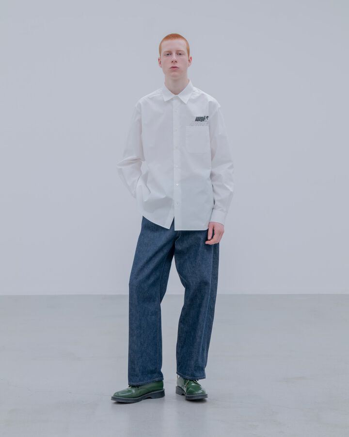 IN-PROCESS PRINT SHIRT,LIGHT BLUE, medium image number 6