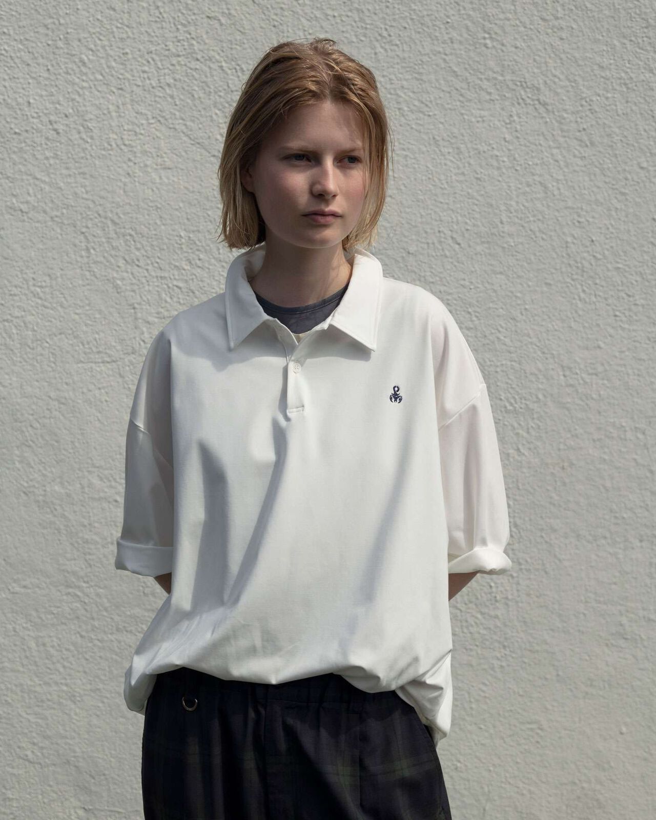 SCORPION BAGGY POLO,WHITE, large image number 5