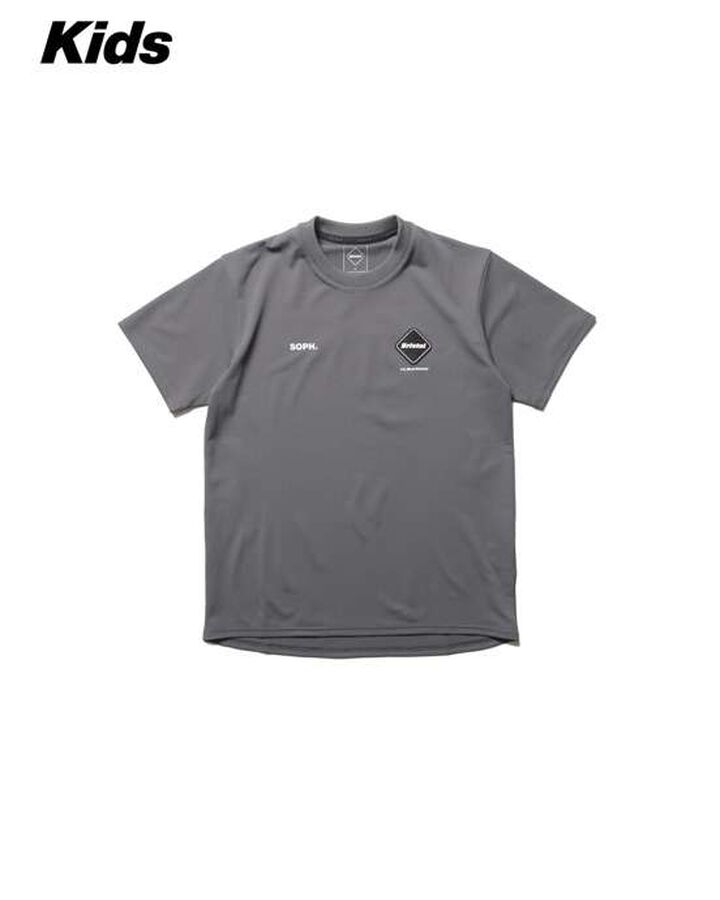 AUTHENTIC LOGO S/S TEAM TOP,GRAY, medium