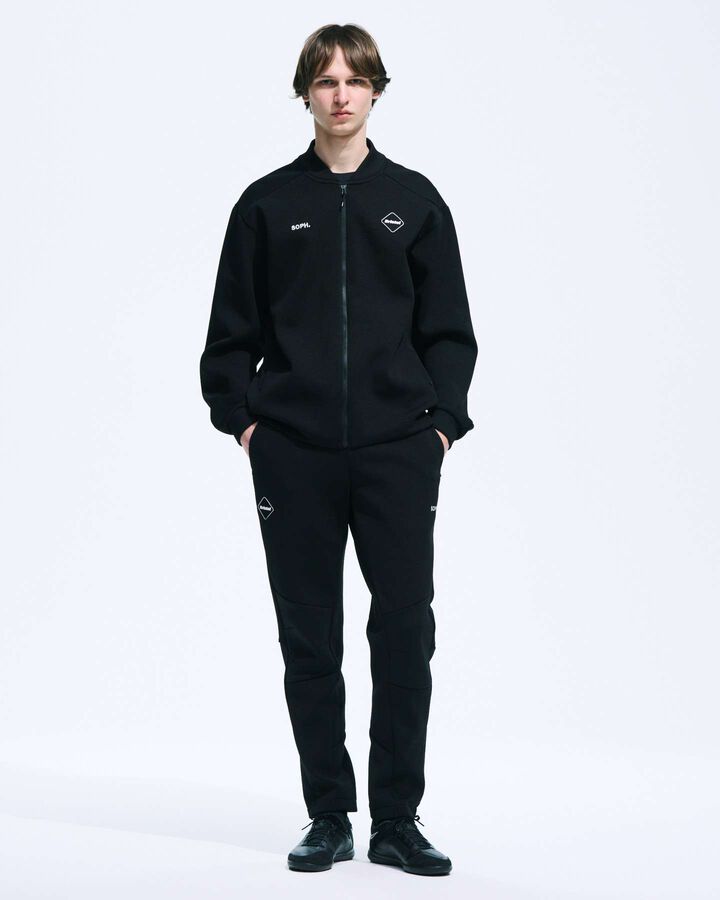 QUARTER KNIT BLOUSON,BLACK, medium image number 6